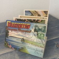 Vintage  1940s Washington Evergreen Playground Postcard Book  w/18 Scenes (Q6) picture