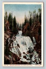 Yellowstone Park WY, Kepler Cascades, Wyoming c1915 Vintage Postcard picture