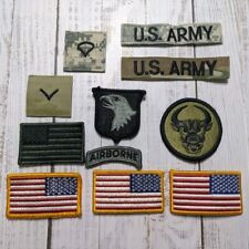Lot of 11 US Military Shirt and Hat Patches picture