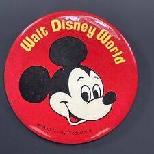 1970s Walt Disney World Mickey Mouse Souvenir Pinback Pin Button 3