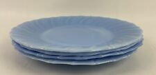 4 Jeannette Delphite Blue Swirl Depression Glass 9” Plate Lot picture