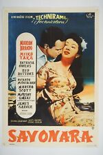 SAYONARA Original exYU movie poster 1957 MARLON BRANDO, P. OWENS, JOSHUA LOGAN picture