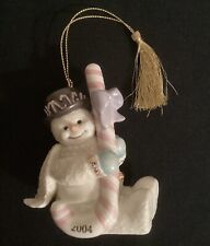 Lenox 2004 Annual Snowman Ornament CANDY CANE CHRISTMAS picture