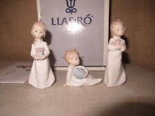 Lladro Mini Camisones Christmas Morning  Figurine Ornaments 3 Piece #5940 picture