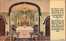 New York Postcard: The Little Church Around The Corner-The Brides Altar-Nyc picture