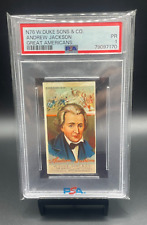 1888 N76 Duke Sons & Co Great Americans Andrew Jackson Card PSA 1 picture