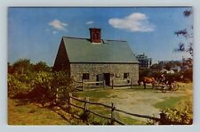 Nantucket MA-Massachusetts, Historic 1686 Jethro Coffin House Vintage Postcard picture
