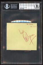 Bill Wyman T. Mansfield R. Macdonald signed autograph 3x4 cut Celebrities BAS picture