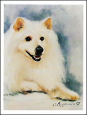 American Eskimo Note Cards  ~ AEK-1 ~ Ruth Maystead 4 pk. picture