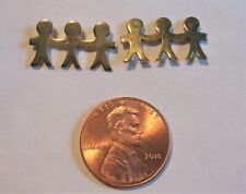 Two United Way Lapel Pins - People Together - Gold Colored Metal picture