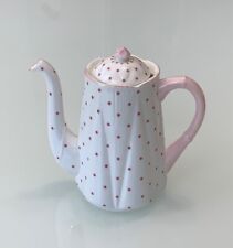 Shelley England Bone China Dainty Pink Polka Dots Coffee / Tea Pot - Rare picture