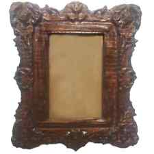 4x6 Ornate Picture Frame Carved from Real Wood Vintage and Classic Look picture