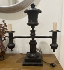 Antique Alfred Welles and Co. Cast Bronze Double Arm Lamp picture