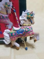 Rare Carlton Cards Heirloom 2000 Carousel Dreams Horse series Christmas Ornament picture