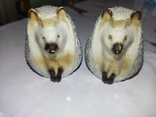 Hedgehog Figurine.LFZ.Made in USSR. Porcelain.2 Pieces. picture