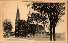 1940. OVID, NY. HOLY CROSS CATHOLIC CHURCH. POSTCARD L17 picture