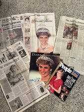 Princess Diana Lot of Newsapaper,  Magazine, and Calendar Good Condition picture