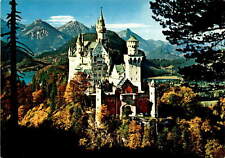 Royal Castle Neuschwanstein, Bavarian Alps, postcard, King Ludwig II, A Postcard picture