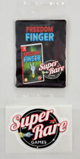 TC SRG Trading Card Pack & Sticker - Freedom Finger - Super Rare Games - Sealed picture