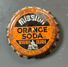 Vintage Used Mission Orange Soda Cork Soda Bottle Cap - Reading, Pa. picture