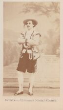 Rare 1862 German Carte de Visite Photo CHARLES MULLER Male Ballet  Dancer BERLIN picture
