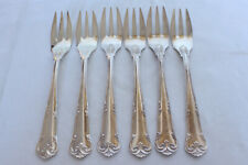 6 Beautiful Old Cake Forks From Denmark From 830er Silver Real Silver #11150 picture