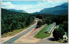 Franconia Notch from Tower, Cabins, White Mountains, New Hampshire - Postcard picture