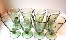 La Rochere - Green Bee Goblets - 8 Goblets 6.25 high - Made in France picture