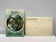 Old Vtg FLORIDA'S SILVER SPRINGS TRAVEL BROCHURE GUIDE MANUAL ADVERTISING picture