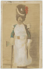 Colored Military CDV c.1865. Infantry Flame in Large Outfit. Military. picture