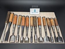 Japanese Chisel Nomi Carpenter Tool Set of 13 Hand Tool wood working #1256 picture