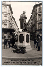 Tournai Belgium Postcard Monument Gabrielle Petit 1916 Unposted RPPC Photo picture
