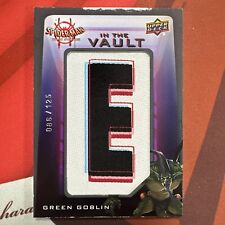 2022 UD Spider-Man Into The Spider-Verse IN THE VAULT Green Goblin E Patch /125 picture