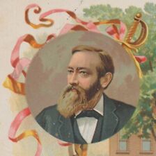 General Benjamin Harrison Home c1880 Cameo View Victorian Card picture