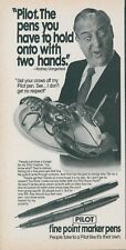 1981 Pilot Pens Rodney Dangerfield No Respect Lobster Fineliner Vtg Print Ad SI9 picture