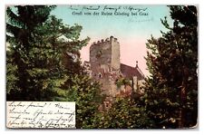 Antique 1910s - Gosting Ruins - Graz, Austria Postcard (Posted) picture