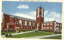Johnson City,TN Methodist Church Tennessee Asheville Post Card Co. Postcard picture