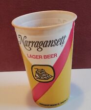 Vintage Narragansett Lager Beer 16 Oz Wax Cup Advertising Cranston, R.I. HTF picture