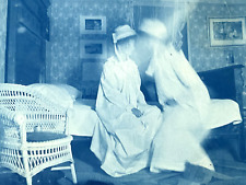 GHOST GAY LESBIAN CYANOTYPE PHOTO ANTIQUE SUPERNATURAL HAUNTED picture