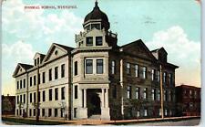 WINNIPEG, MAN, Canada     View of  NORMAL  SCHOOL    1907   Postcard picture