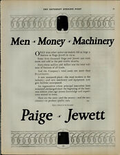 1924 Paige Jewett Men Money Machinery Vintage Print Ad 3981 picture