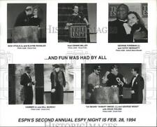 1994 Press Photo Dick Vitale, Elayne Boosler and others at Espy Awards. picture