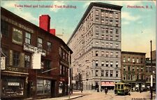 Providence RI-Rhode Island, Turks Head Industrial Trust c1910 Vintage Postcard picture