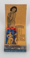 Vintage Feature Matchbook Stripper Bar McGovern's Chicago Nude Girlie Pinup picture