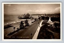 RPPC Nice France Promenade des Anglais Real Photo Vintage Souvenir Postcard picture