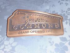John Deere Commons Copper Belt Buckle 1997 jd Collectible USA Limited Edition  picture