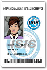 CHERYL CAROL TUNT FROM ARCHER ID NAME BADGE TAG PROP HALLOWEEN MAGNETIC BACK picture