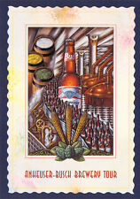 1996 MO St Louis Anheuser Busch Budweiser Brewery Tour AD  4x6 postcard CT25 picture