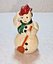 Vintage Chalk Ware Snowman Figure picture