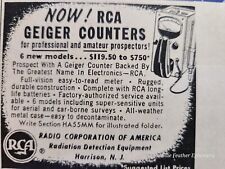 Vintage Print Ad 1955 Collier's RCA Geiger Counters - Radiation Detection Equip. picture